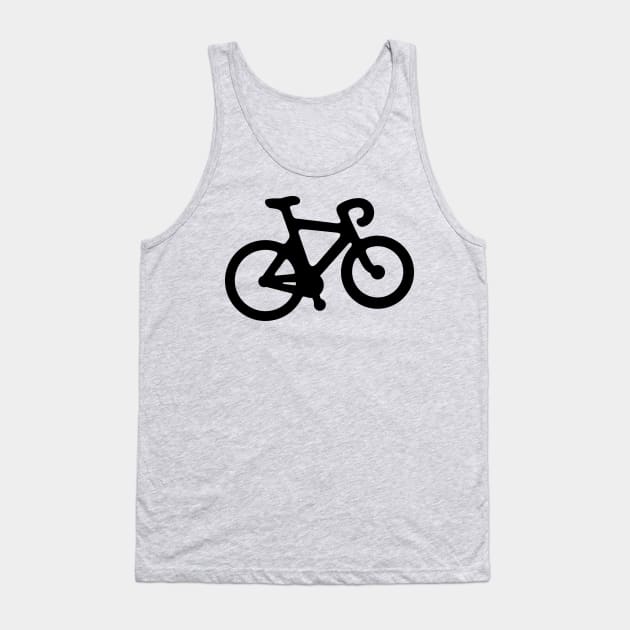 Black Bike Silhouette Tank Top by XOOXOO